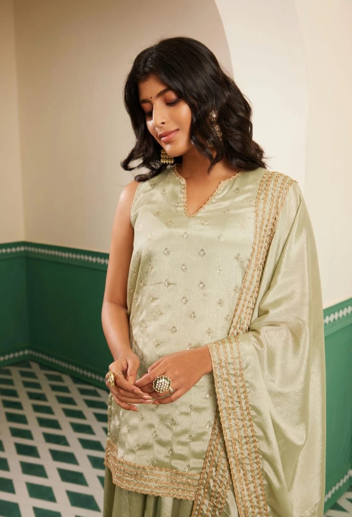 DITYA Sage Green Cami Kurta