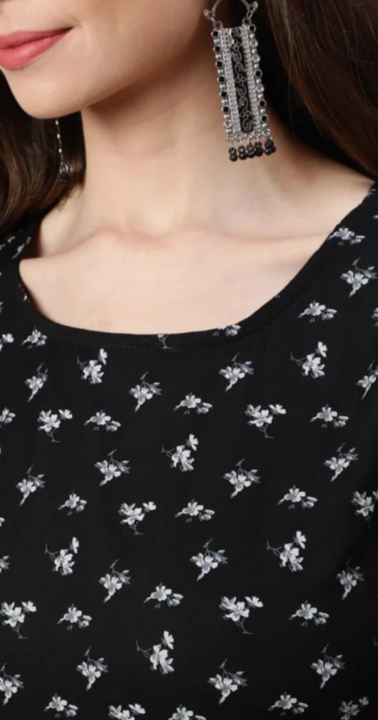 DITYA Printed Straight Kurta