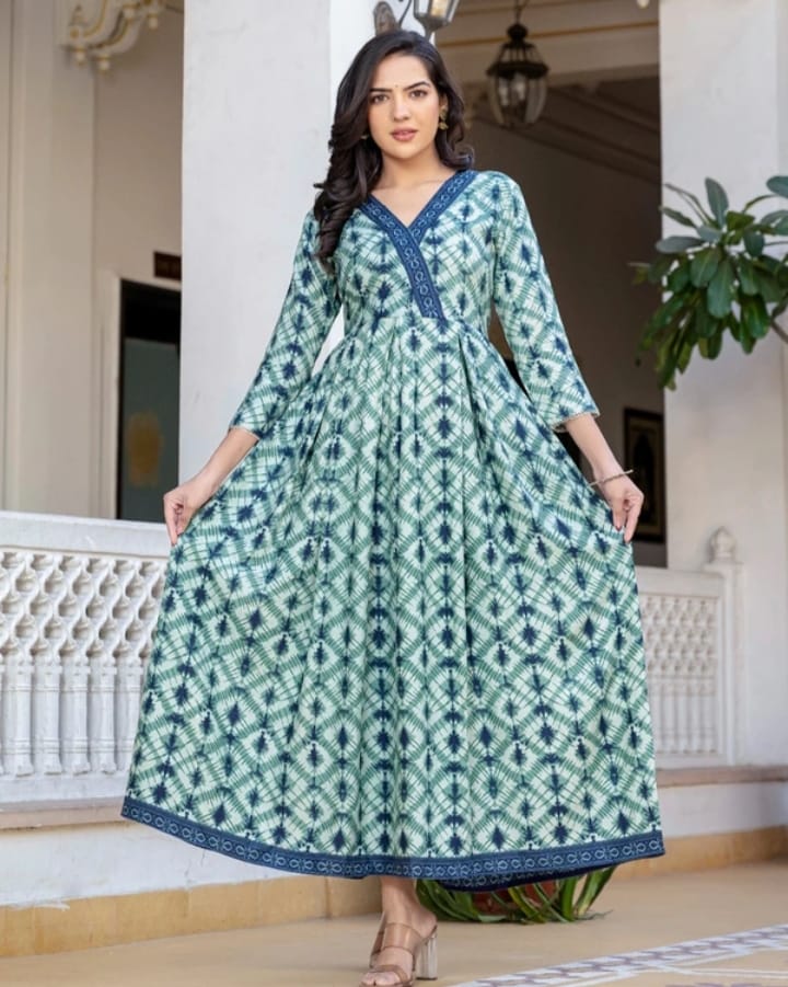 DITYA Women Printed Anarkali Kurti