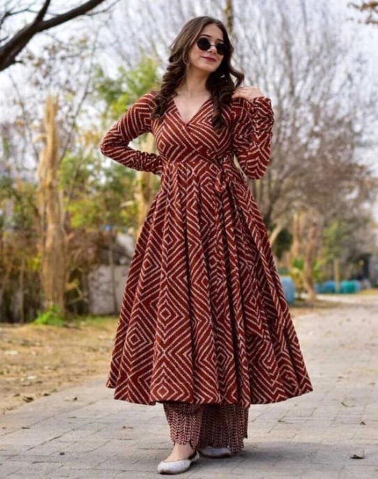 DITYA Women Rayon Kurta Palazzo Dupatta Set