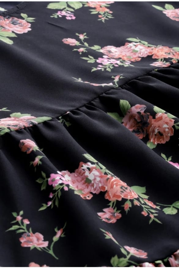 DITYA Women Black Printed Top