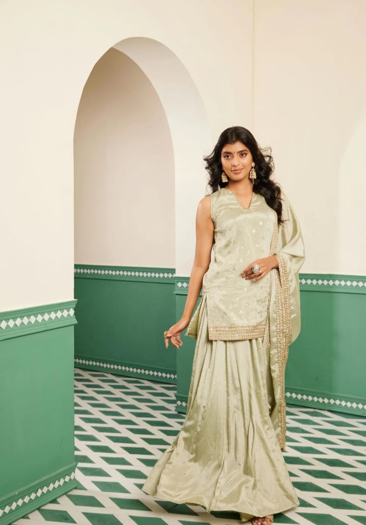 DITYA Sage Green Cami Kurta