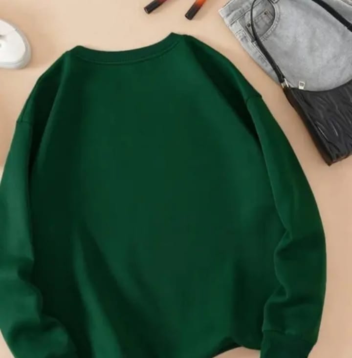 DITYA Green Sweat Shirt For Women
