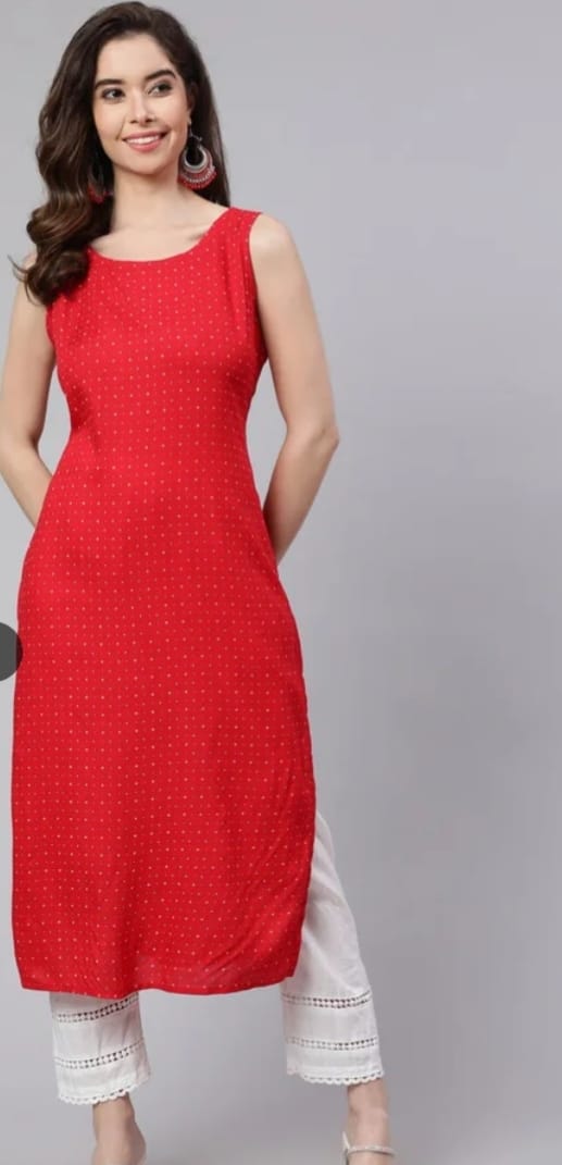 DITYA Printed Straight Kurta