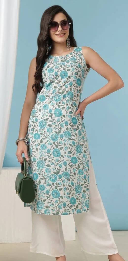 DITYA Printed Straight Kurta