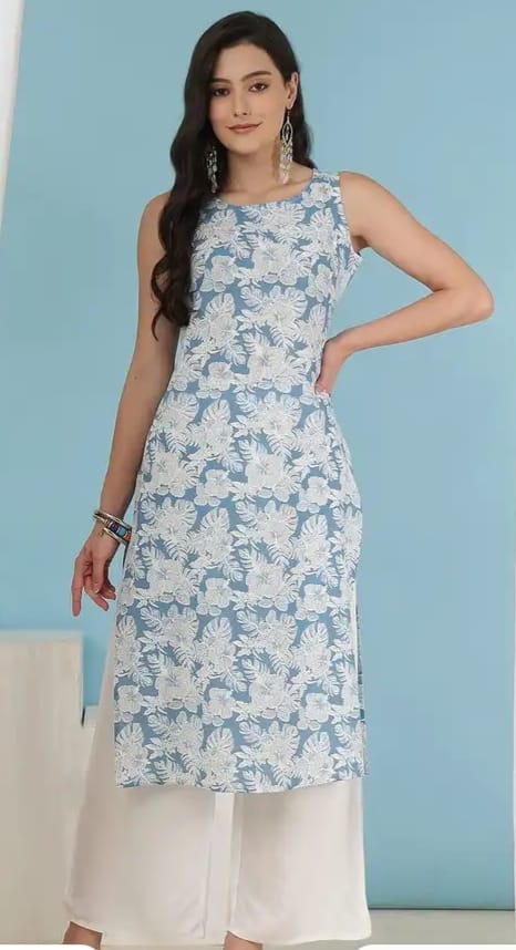 DITYA Printed Straight Kurta