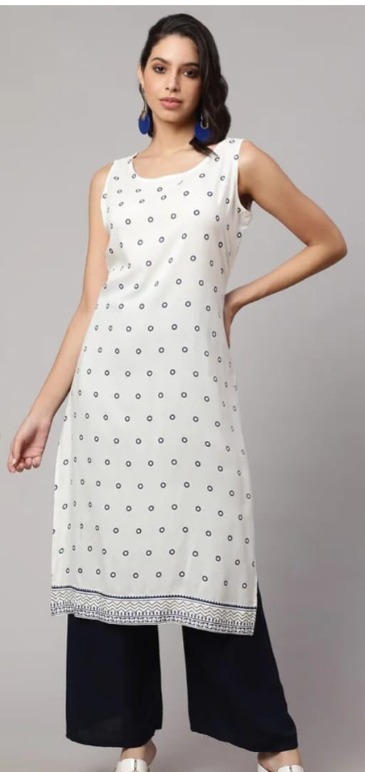 DITYA Printed Straight Kurta