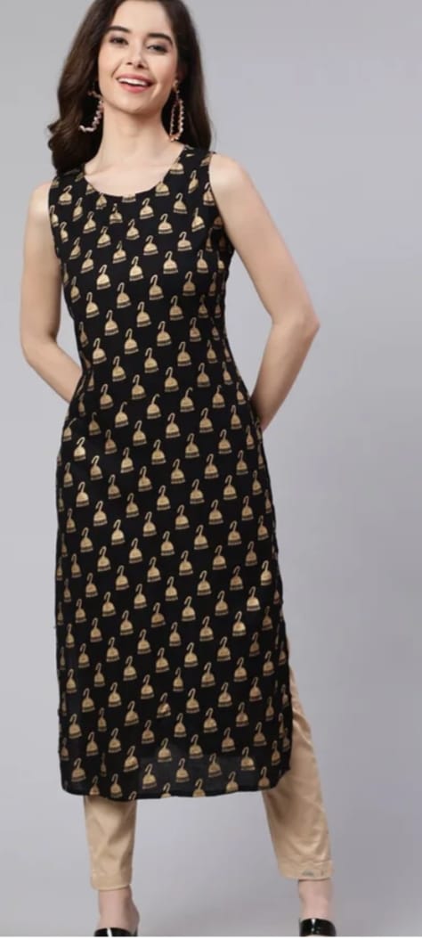 DITYA Printed Straight Kurta