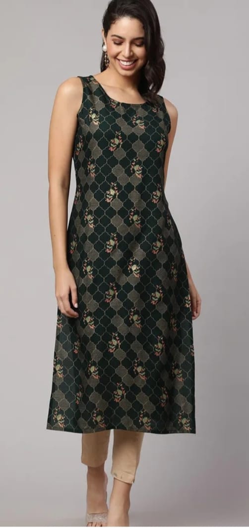 DITYA Printed Straight Kurta