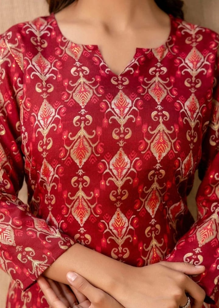 DITYA Women Printed Rayon Straight Kurta