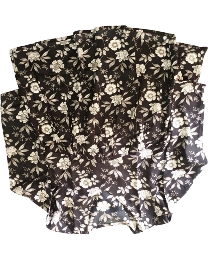 DITYA Floral printed Cotton Rayon Anarkali Kurta