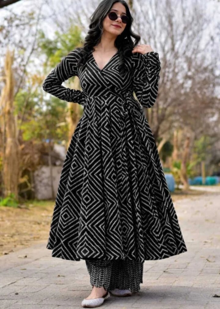 DITYA Women Rayon Kurta Palazzo Dupatta Set