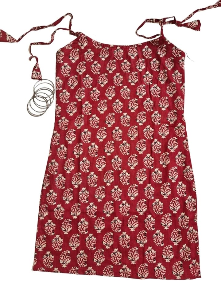 DITYA Cotton Jaipuri Print Kurti